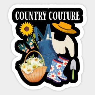 Country Couture Sticker